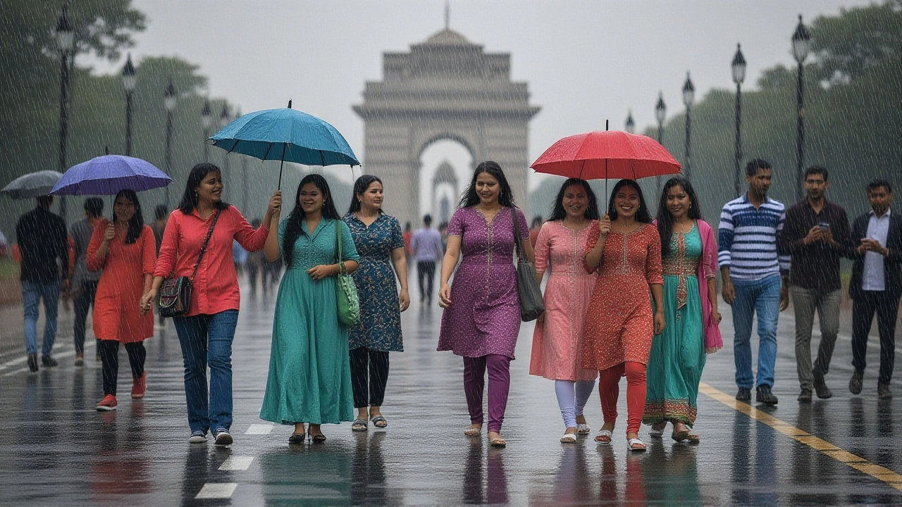 दिल्ली में तेज़ बारिश ने लाए राहत, पर दुर्गा पूजा‑दुशहरा में आई बाधा