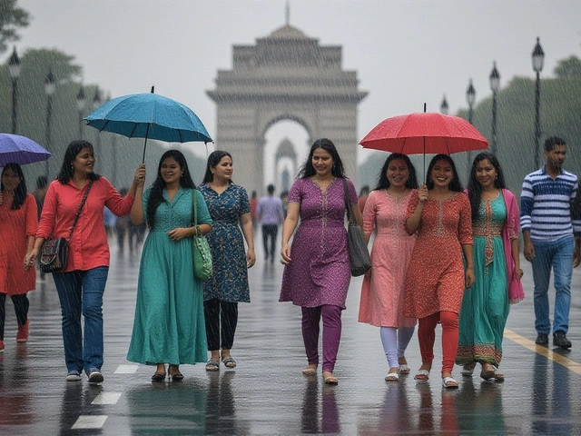 दिल्ली में तेज़ बारिश ने लाए राहत, पर दुर्गा पूजा‑दुशहरा में आई बाधा